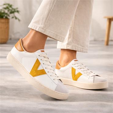 Victoria Berlin V Laced Two Tone Trainer - Mostaza